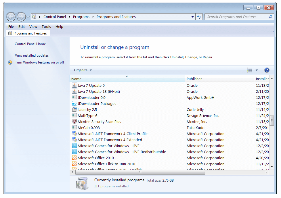 Application Errors - add remove programs - SolvuSoft